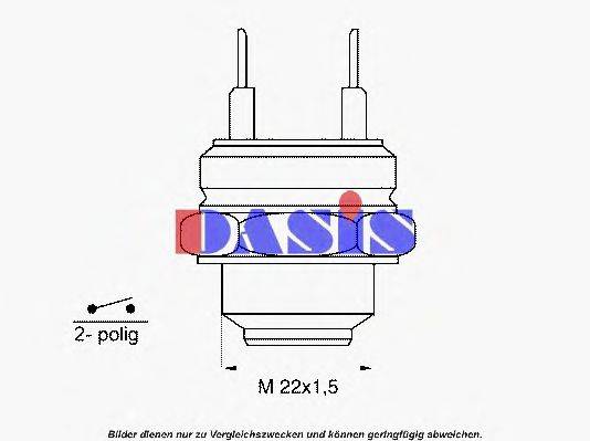 AKS DASIS 6840 Термивимикач, вентилятор радіатора