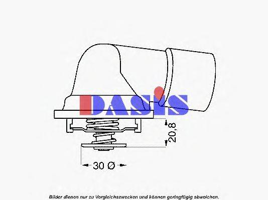 AKS DASIS 90502201 Термостат, охолоджуюча рідина