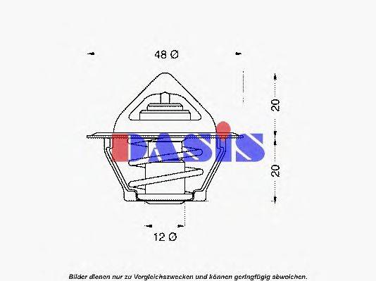 AKS DASIS 20282 Термостат, охолоджуюча рідина