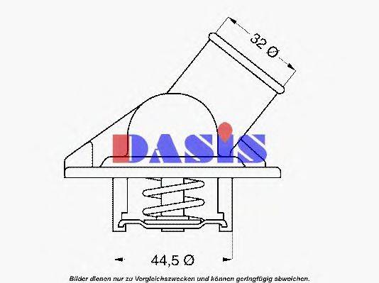 AKS DASIS 302287D Термостат, охолоджуюча рідина