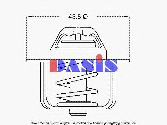 AKS DASIS 303384 Термостат, охолоджуюча рідина