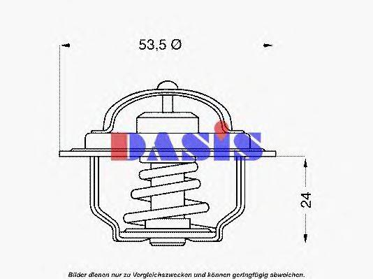 AKS DASIS 306375 Термостат, охолоджуюча рідина
