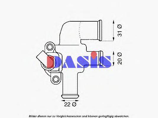 AKS DASIS 0004698V002 Термостат, охолоджуюча рідина