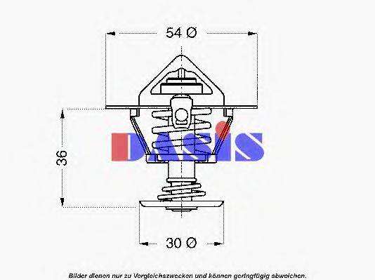 AKS DASIS 153882 Термостат, охолоджуюча рідина