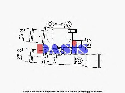 AKS DASIS 316388D Термостат, охолоджуюча рідина