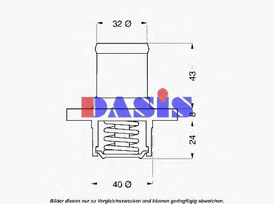 AKS DASIS 317489D Термостат, охолоджуюча рідина