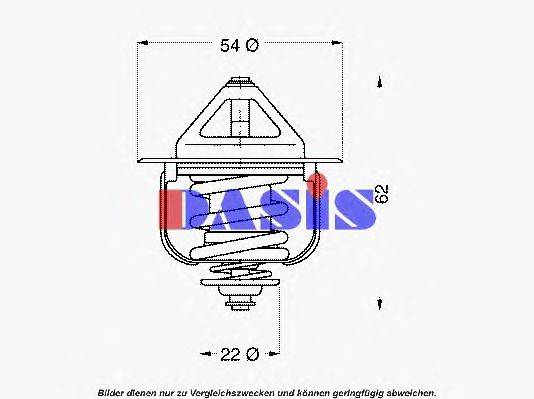 AKS DASIS 346785D Термостат, охолоджуюча рідина