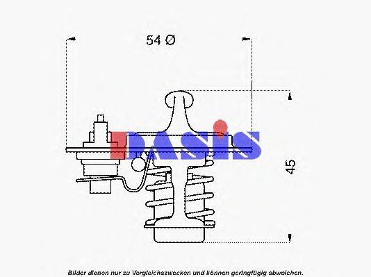 AKS DASIS 598088 Термостат, охолоджуюча рідина