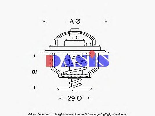 AKS DASIS 402292D Термостат, охолоджуюча рідина