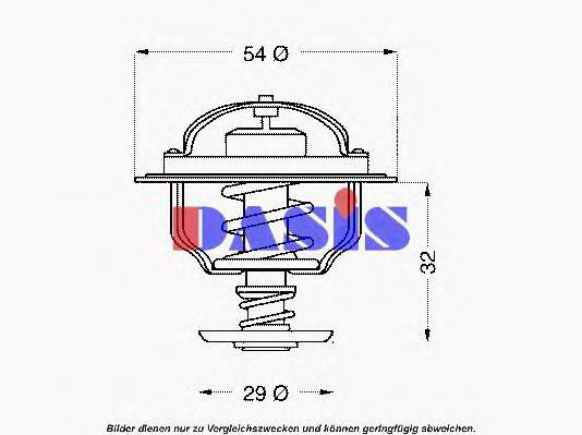 AKS DASIS 403881D Термостат, охолоджуюча рідина