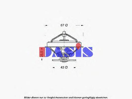 AKS DASIS 407865D Термостат, охолоджуюча рідина