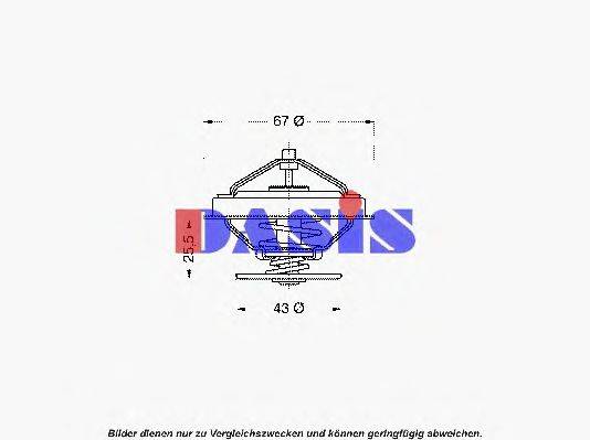AKS DASIS 24871 Термостат, охолоджуюча рідина