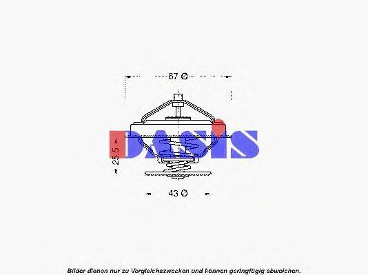 AKS DASIS 24879 Термостат, охолоджуюча рідина