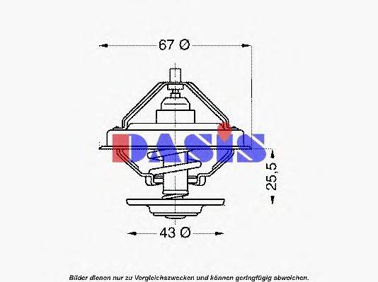 AKS DASIS 151371 Термостат, охолоджуюча рідина