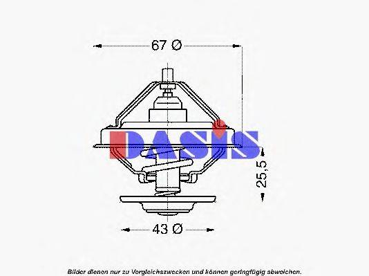 AKS DASIS 151375 Термостат, охолоджуюча рідина