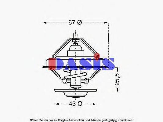 AKS DASIS 151383 Термостат, охолоджуюча рідина