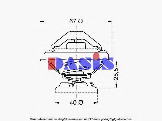 AKS DASIS 417675D Термостат, охолоджуюча рідина