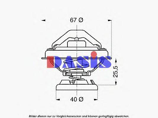 AKS DASIS 25182 Термостат, охолоджуюча рідина