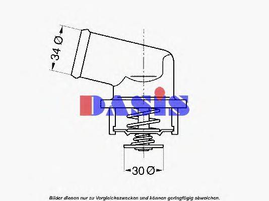 AKS DASIS 617192 Термостат, охолоджуюча рідина