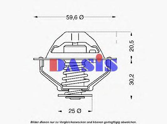 AKS DASIS 420690D Термостат, охолоджуюча рідина