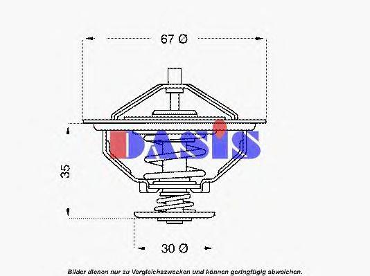 AKS DASIS 423180D Термостат, охолоджуюча рідина