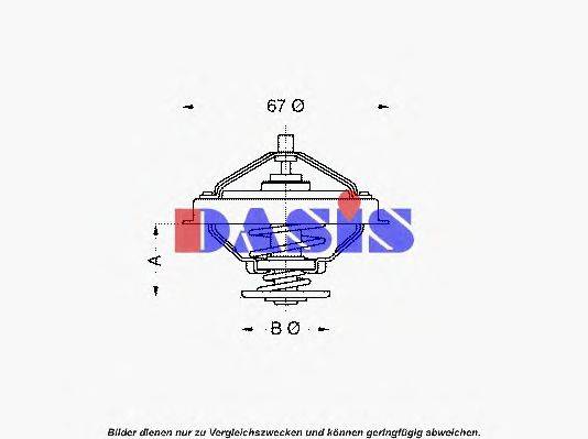 AKS DASIS 597380 Термостат, охолоджуюча рідина