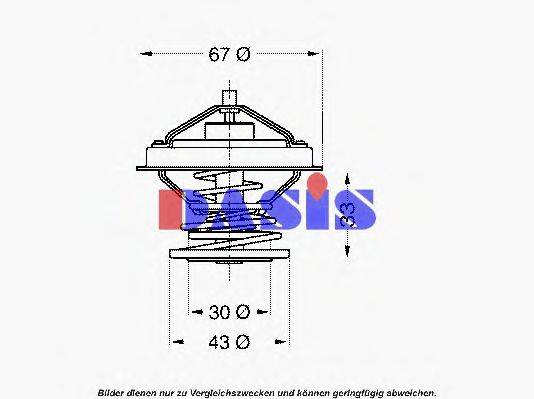 AKS DASIS 423892D Термостат, охолоджуюча рідина