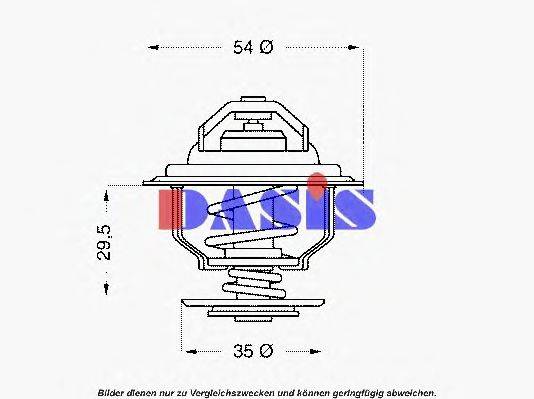 AKS DASIS 425582D Термостат, охолоджуюча рідина