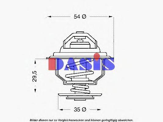 AKS DASIS 425587D Термостат, охолоджуюча рідина