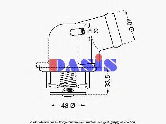 AKS DASIS 427587D Термостат, охолоджуюча рідина