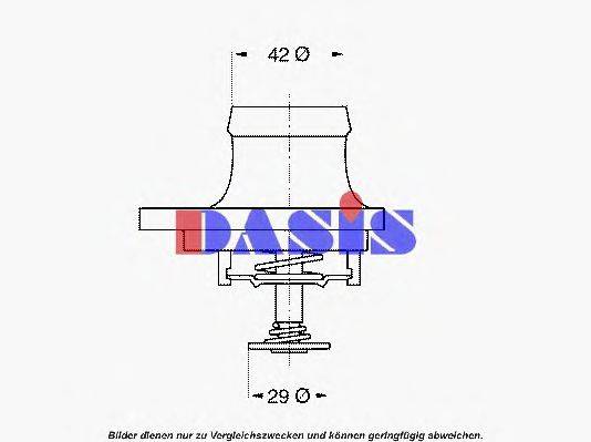 AKS DASIS 427880D Термостат, охолоджуюча рідина