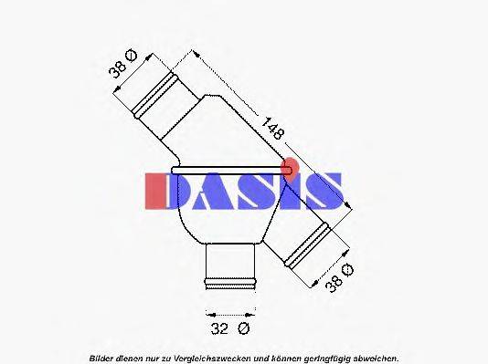 AKS DASIS 49012011F Термостат, охолоджуюча рідина