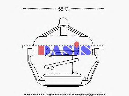 AKS DASIS 445083D Термостат, охолоджуюча рідина