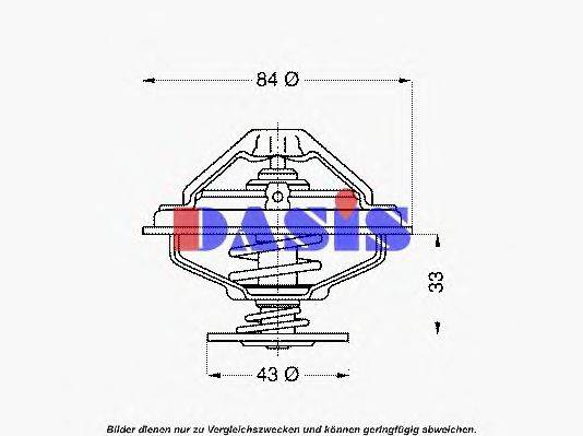 AKS DASIS 451670D Термостат, охолоджуюча рідина