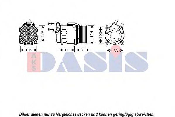 AKS DASIS PEK306 Компресор, кондиціонер