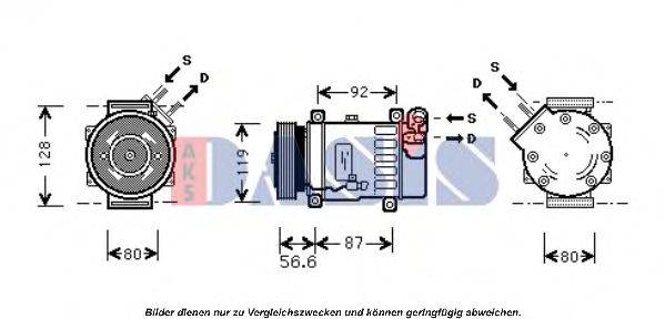 AKS DASIS CNK238 Компресор, кондиціонер