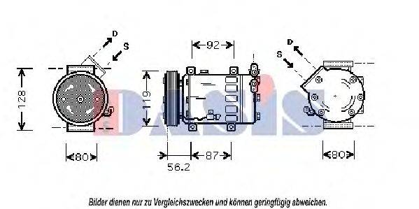 AKS DASIS CNK032 Компресор, кондиціонер