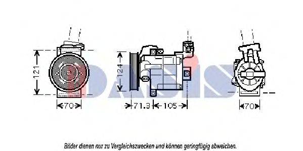 AKS DASIS DNK306 Компресор, кондиціонер