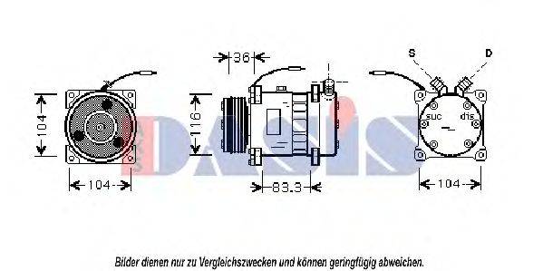 AKS DASIS 32132G Компресор, кондиціонер