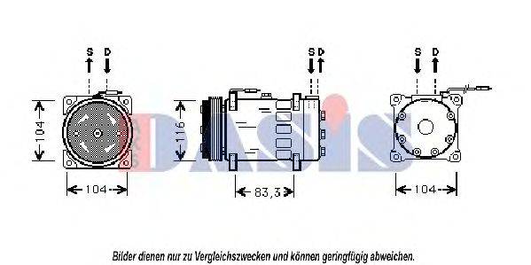 AKS DASIS RTK075 Компресор, кондиціонер