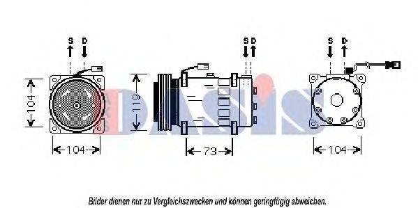 AKS DASIS CNK180 Компресор, кондиціонер