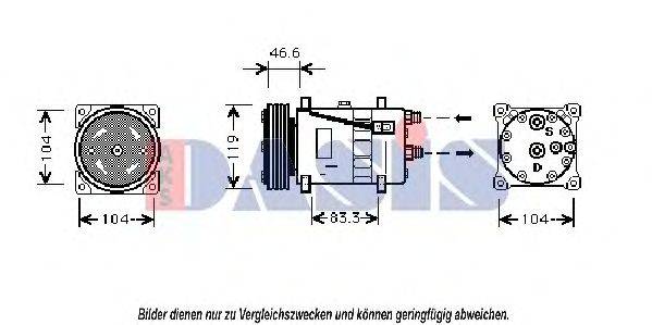 AKS DASIS CNK209 Компресор, кондиціонер