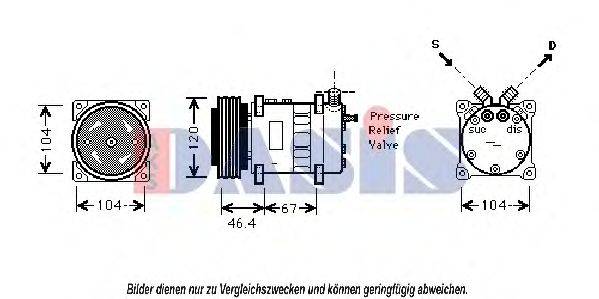 AKS DASIS CNK210 Компресор, кондиціонер