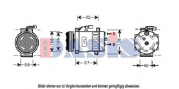 AKS DASIS JPB101200 Компресор, кондиціонер