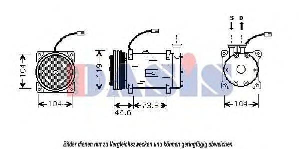 AKS DASIS CNK215 Компресор, кондиціонер