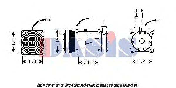 AKS DASIS CNK030 Компресор, кондиціонер