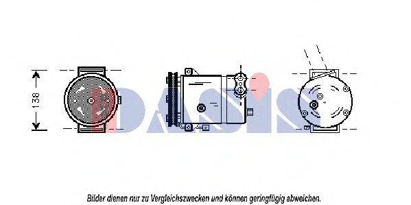 AKS DASIS DWK018 Компресор, кондиціонер