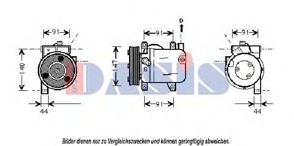 AKS DASIS DNK002 Компресор, кондиціонер