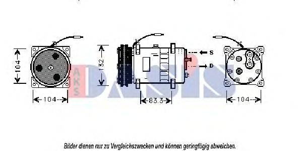 AKS DASIS CCC4929 Компресор, кондиціонер