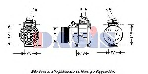 AKS DASIS AWR1459 Компресор, кондиціонер